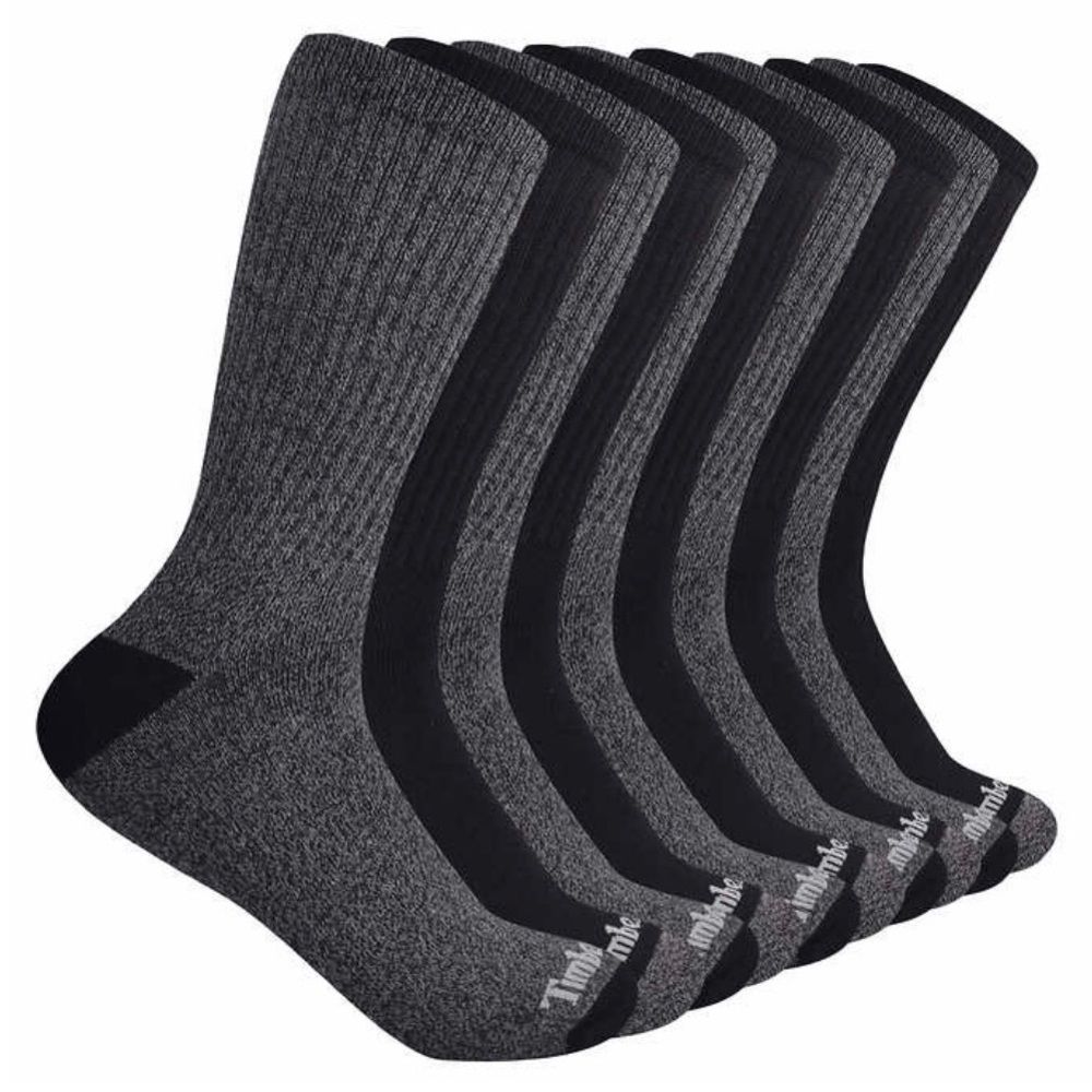 Timberland Men’s Cushioned Crew Socks Cotton Blend 10 Pairs Bundle Size 6-12 NWT